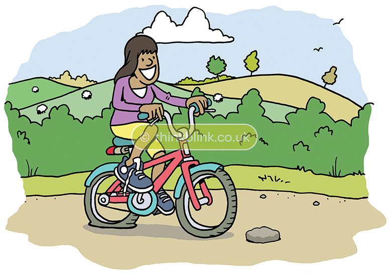 Spot the difference cycling safety cartoon